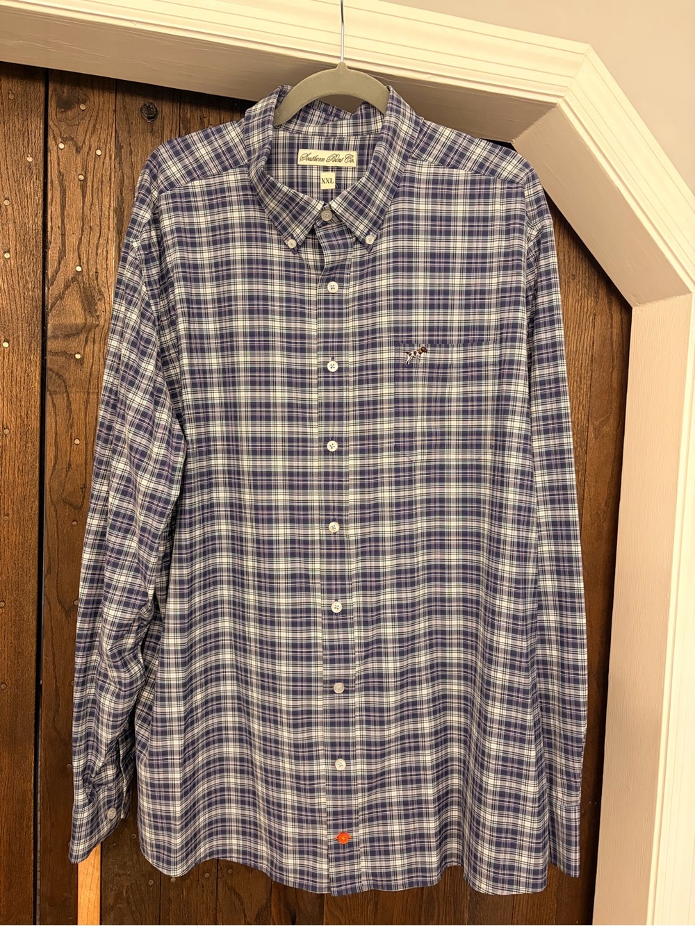 Men's Blue Plaid Button-Down Shirt - Tailor Made Co.